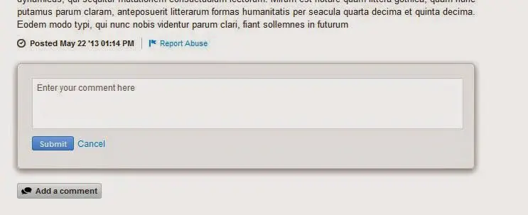 Report Abuse Widget opened