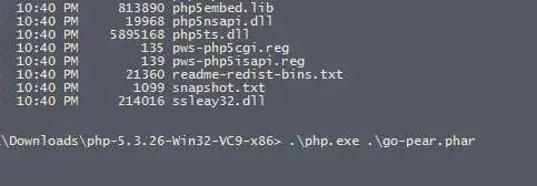Installing Pear packaging manager