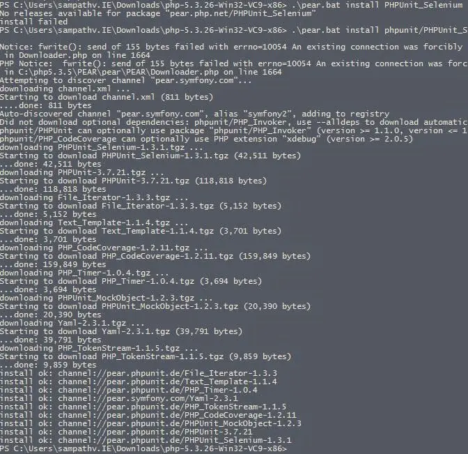 Installing Selenium Test