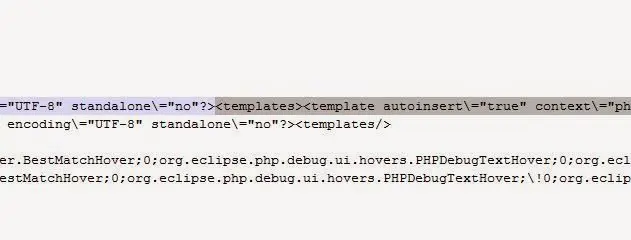 Finding templates block